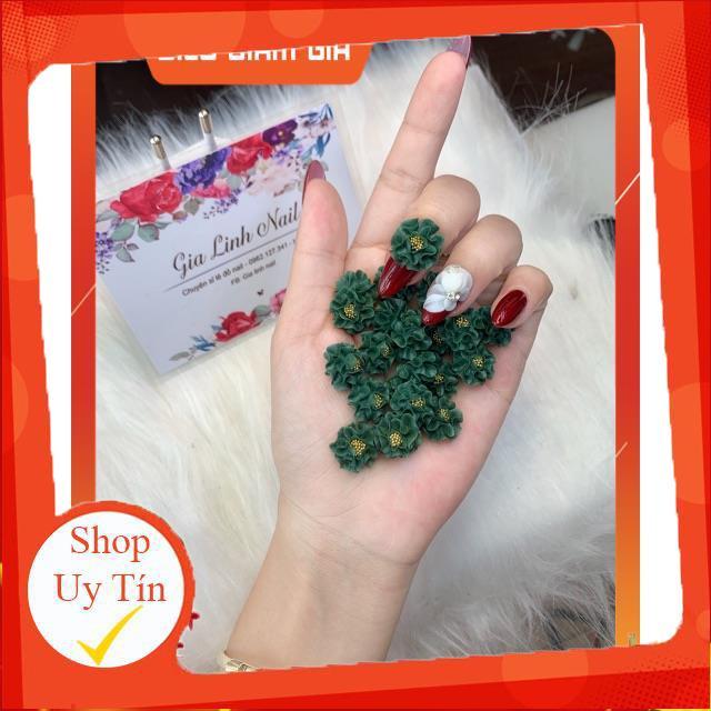 Hoa bột nail gắn móng tay | Hoa cẩm tú cầu
