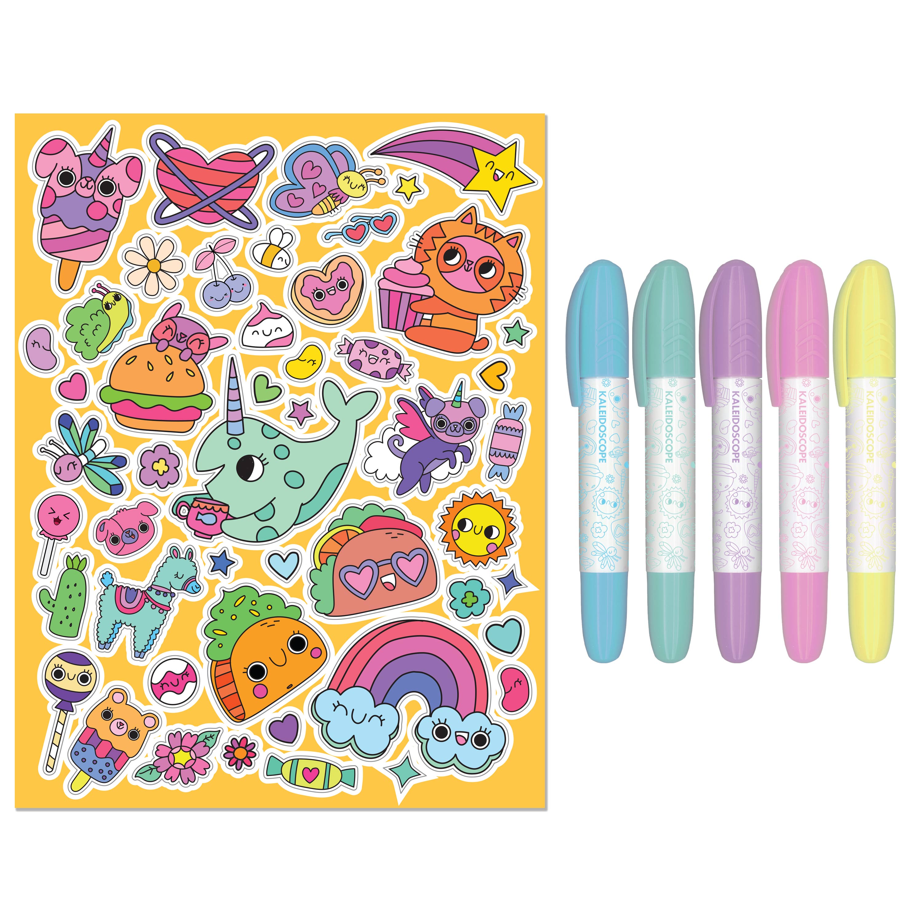 Sách Jr Kaleidoscope Colouring Kit Too Cute