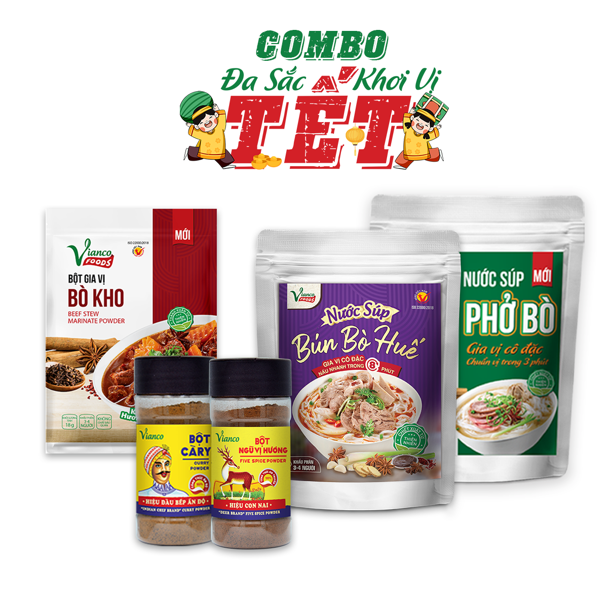 Combo Gia Vị Tết  “Đa Sắc Khơi Vị Tết” - Hộp quà tặng