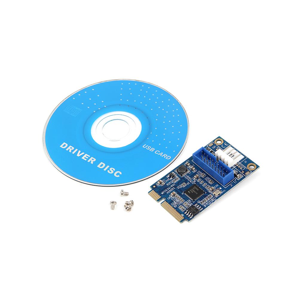 Thẻ chuyển đổi MINI PCI-E sang USB3.0 Thẻ mở rộng Mini PCIE sang 20Pin / 19Pin