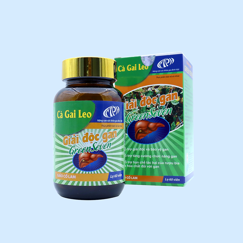 Combo 2 Hộp Giải Độc Gan Cà Gai Leo GreenSeven - Hỗ Trợ Thải Độc Gan, Phục Hồi Chức Năng Gan, Hạ Men Gan, Gan Nhiễm Mỡ, Viêm Gan