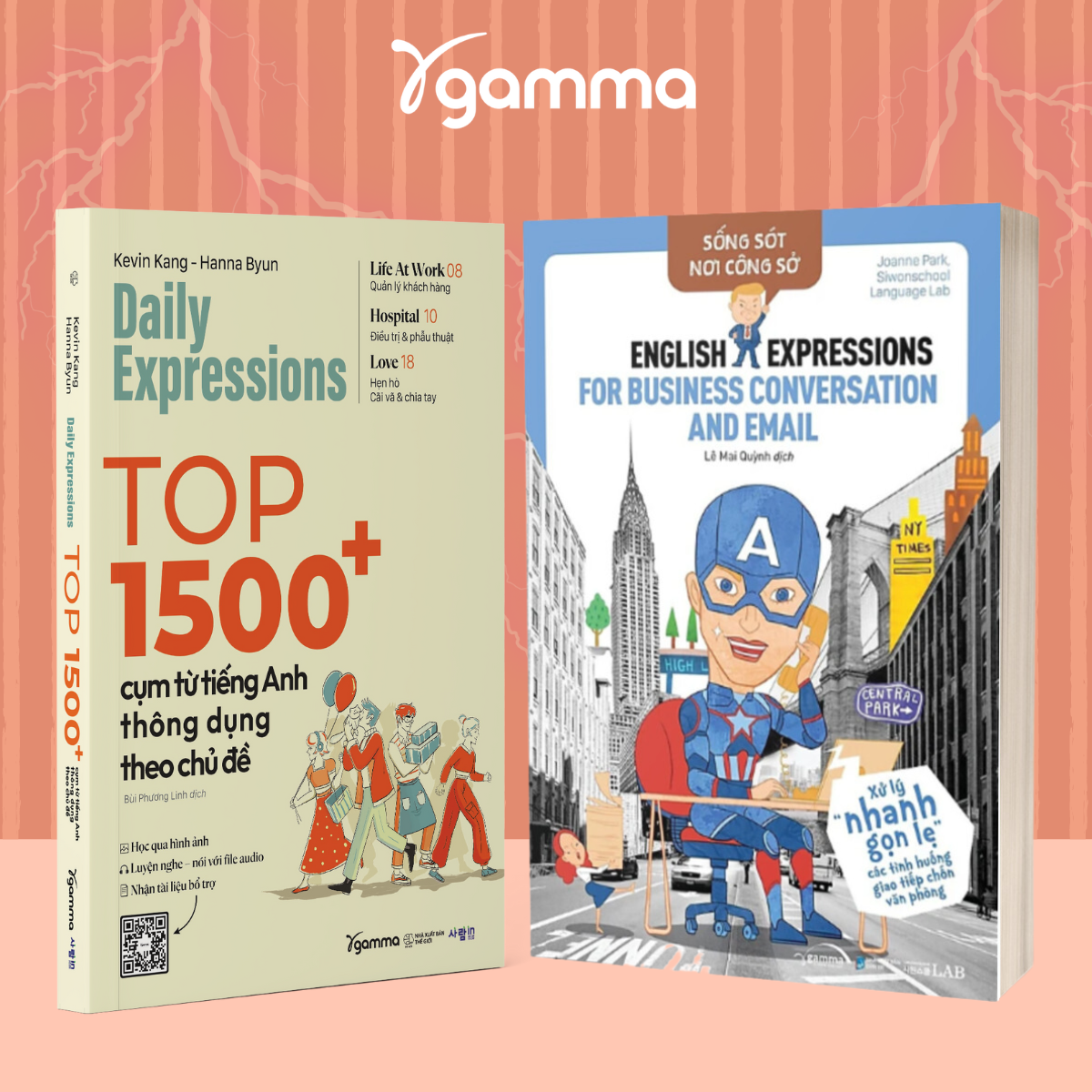 Combo 2 Cuốn: Daily Expressions + English Expression For Business Conversation & Email