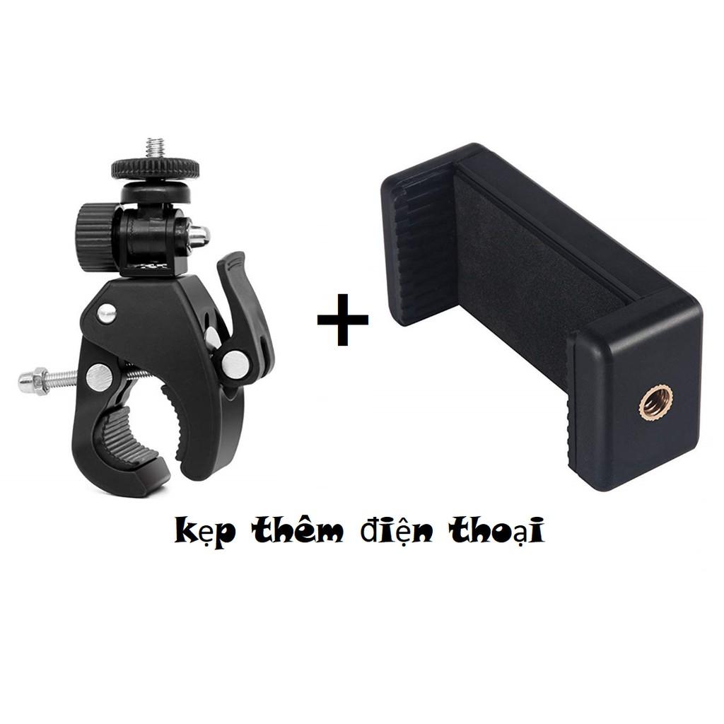 Giá đỡ kẹp điện thoại gắn vào tripod hỗ trợ livestream,live quay phim nhiều máy cùng lúc