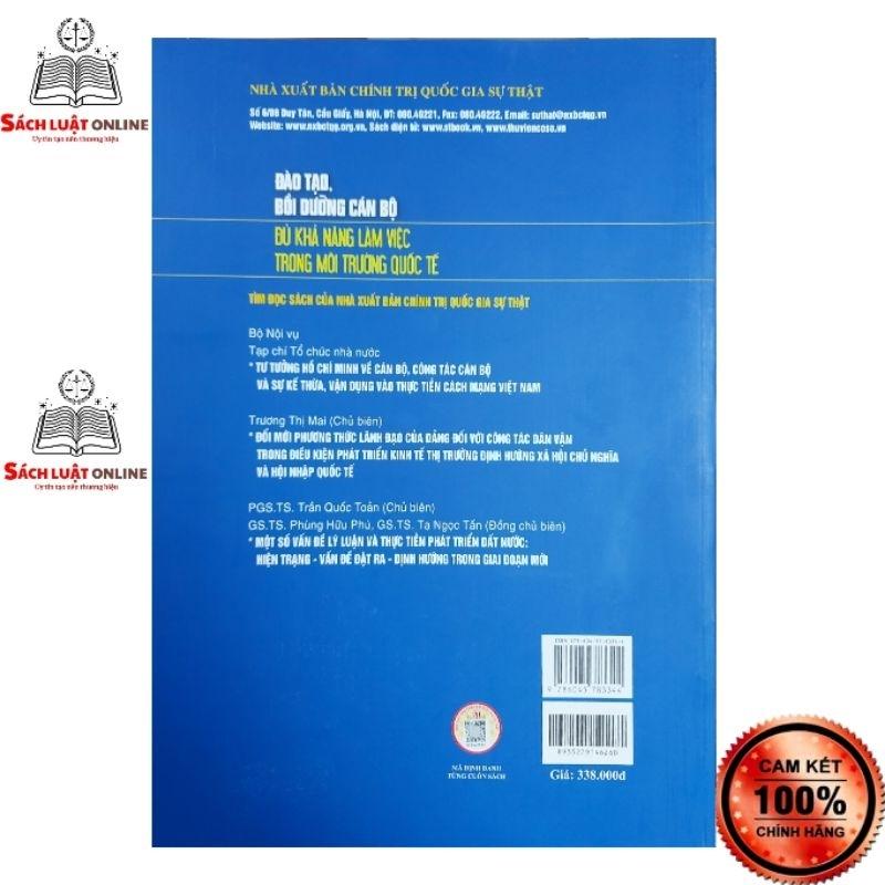 Sách - Đào tạo bồi dưỡng cán bộ đủ khả năng làm việc trong môi trường quốc tế