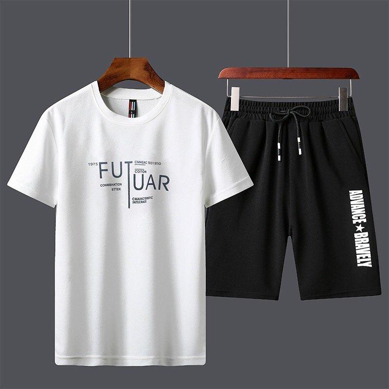 Set đồ nam tay lửng quần đùi co giãn thấm hút mồ hôi cực thoáng mát cá tính thời trang siêu hót của giới trẻ