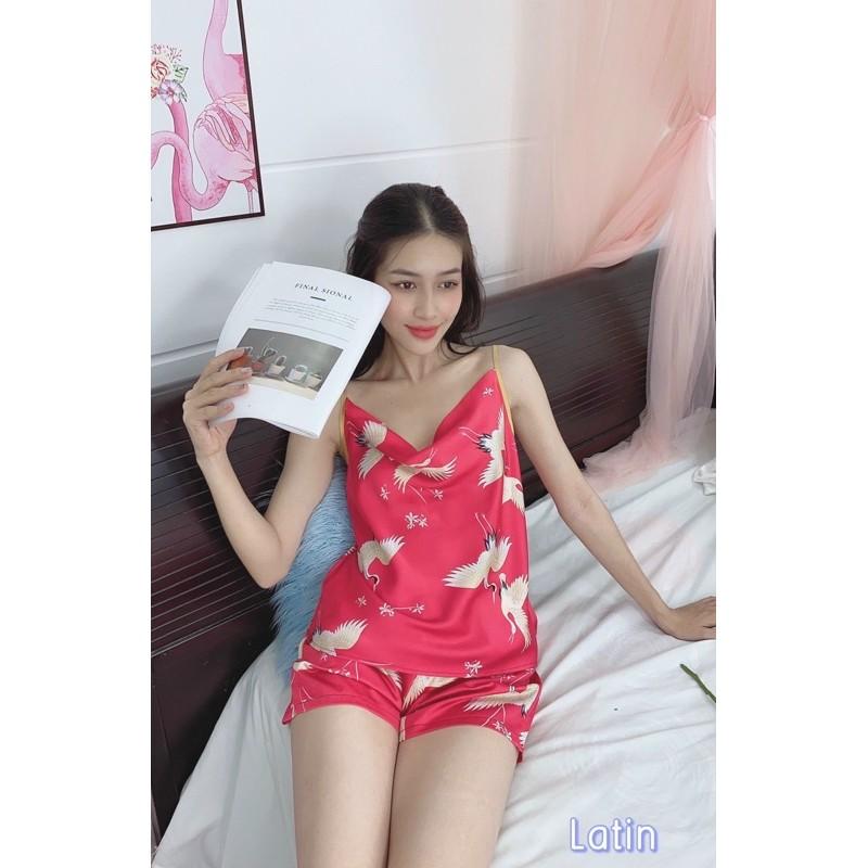LỤA LATIN ÁO 2S QUẦN ĐÙI, có túi quần micantho