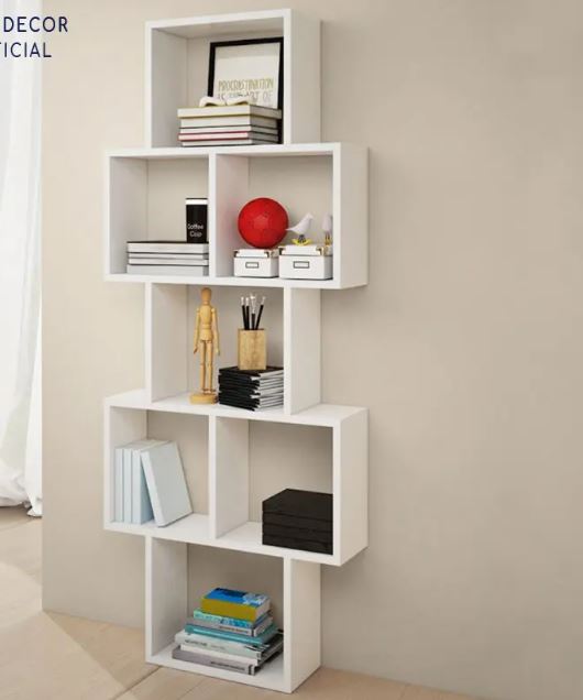 Kệ Gỗ Treo Tường 7 Ngăn Juno Sofa CTKT518 KT 160x15x65cm