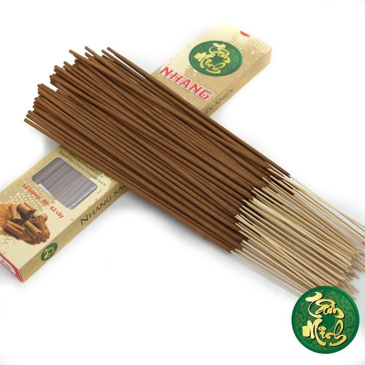 Nhang sạch Tâm Minh/ Nhang Quế Cao Cấp 4cm Tự Nhiên Không Hóa Chất, An toàn Cho Sức Khỏe, It khói Không Cuốn Tàn.