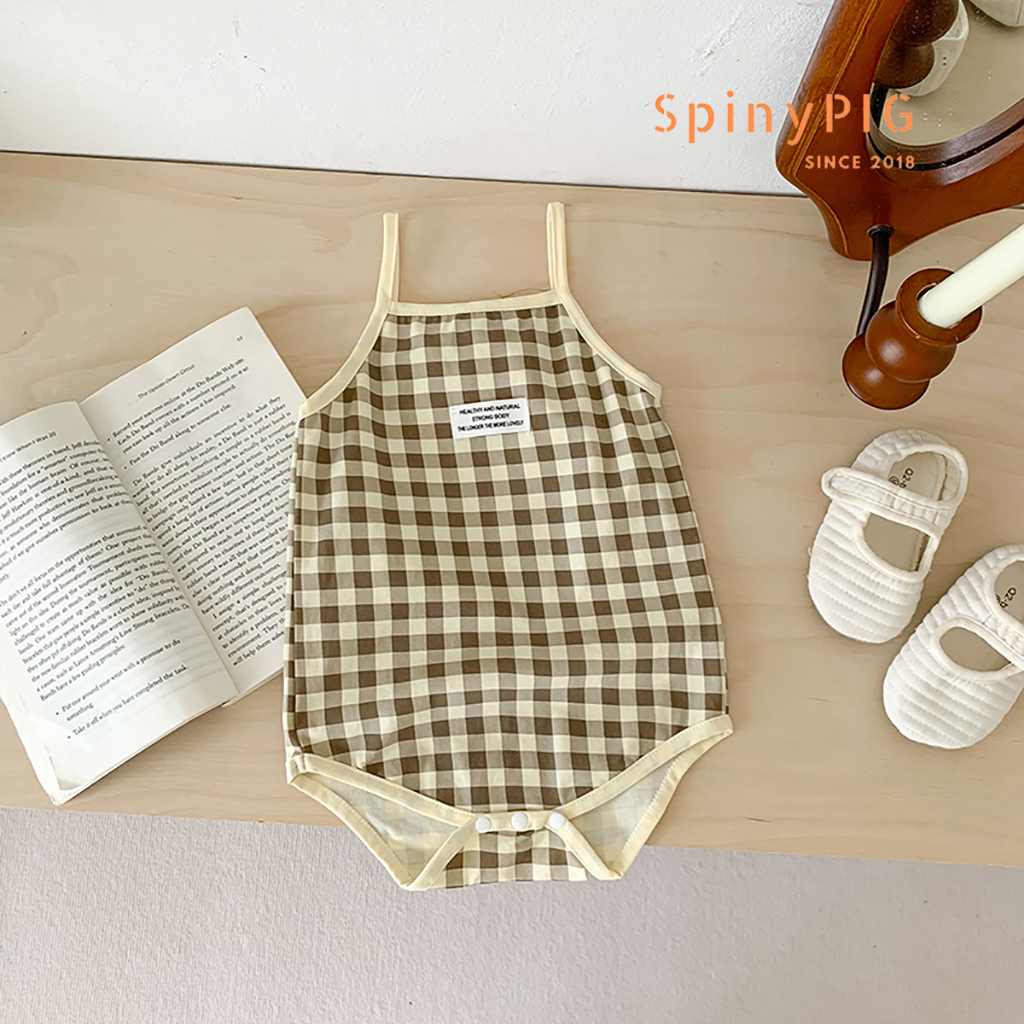 Bộ body cho bé gái sơ sinh 0-2 tuổi 2 dây style Hàn Quốc cotton thoáng khí dành cho mùa hè