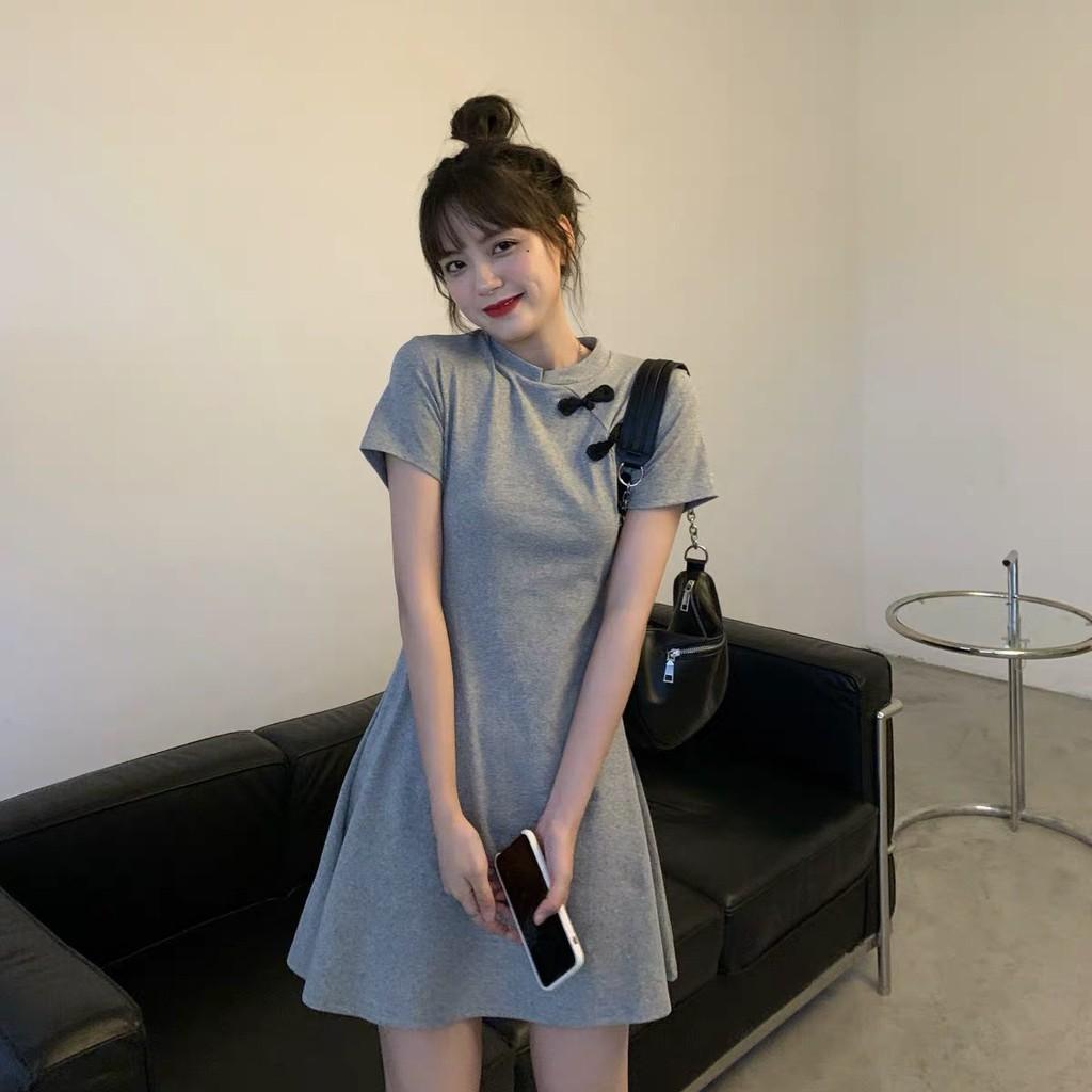 ĐẦM THUN CÔ CÁI TRUNG HOA 2021 - VẢI THUN COTTON CỰC XINH