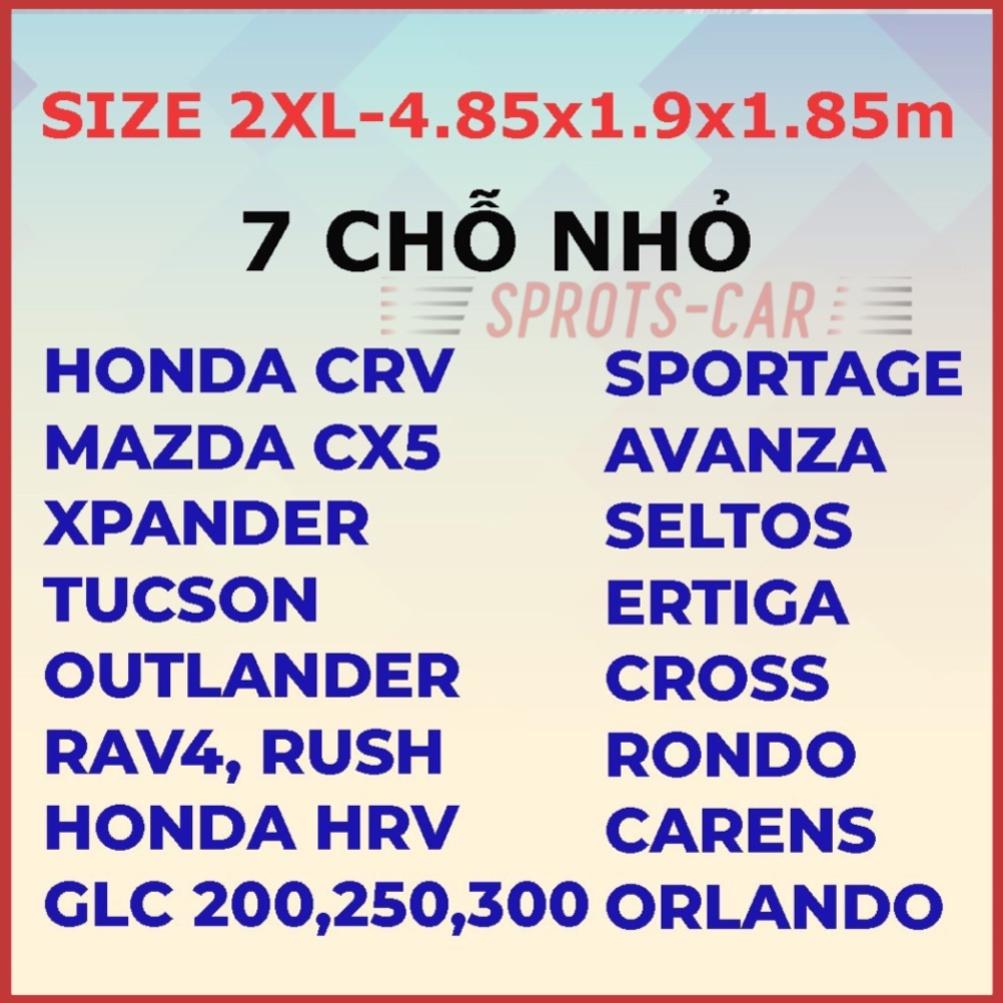 Bạt phủ xe ô tô HONDA CRV,City,HRV,Civic,Accord,Brio,Jazz bạt 3 lớp chống xước có khóa kéo cánh cửa