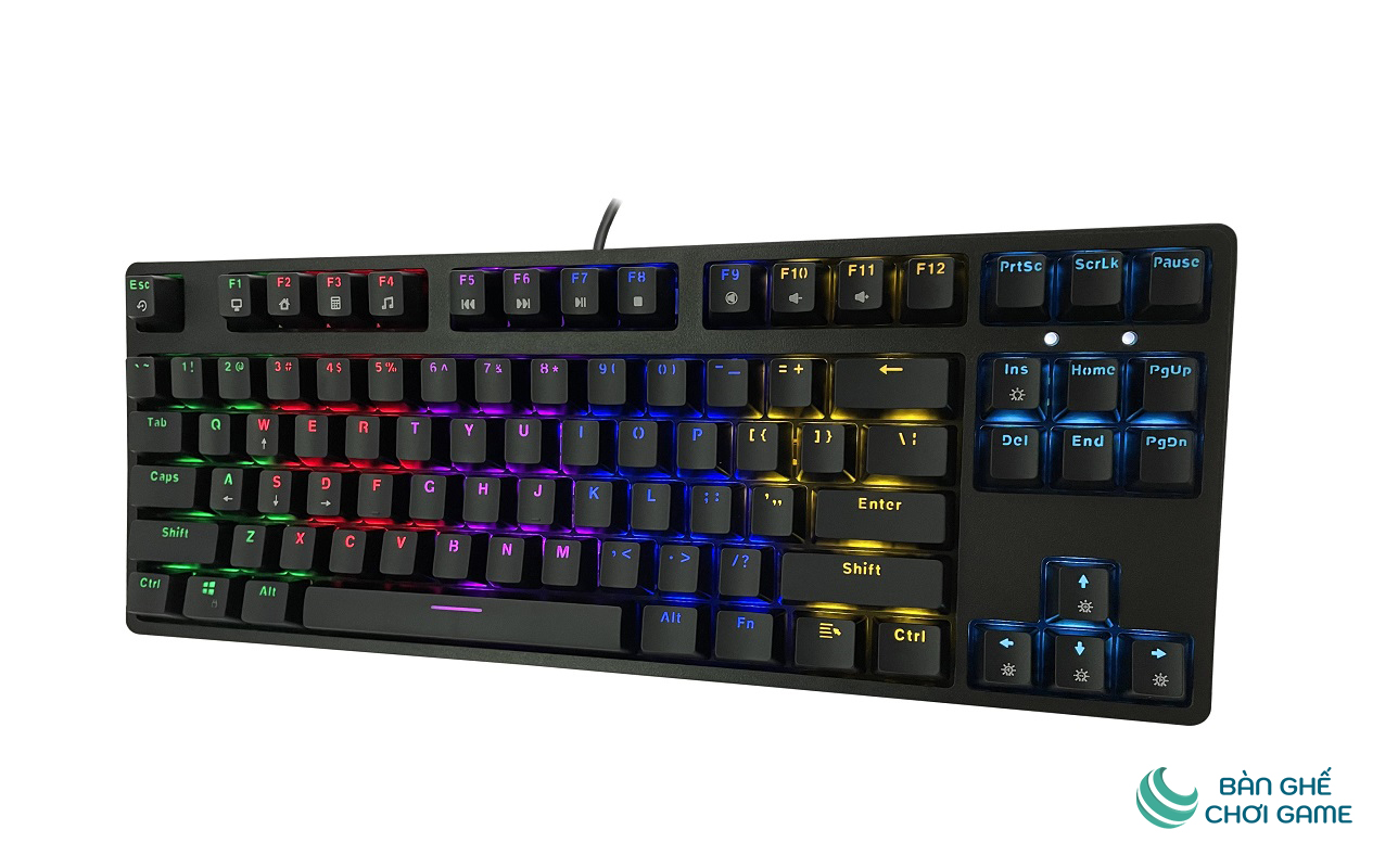 Bàn phím cơ E-Dra EK387L TKL Rainbow Huano Switch - Hàng chính hãng