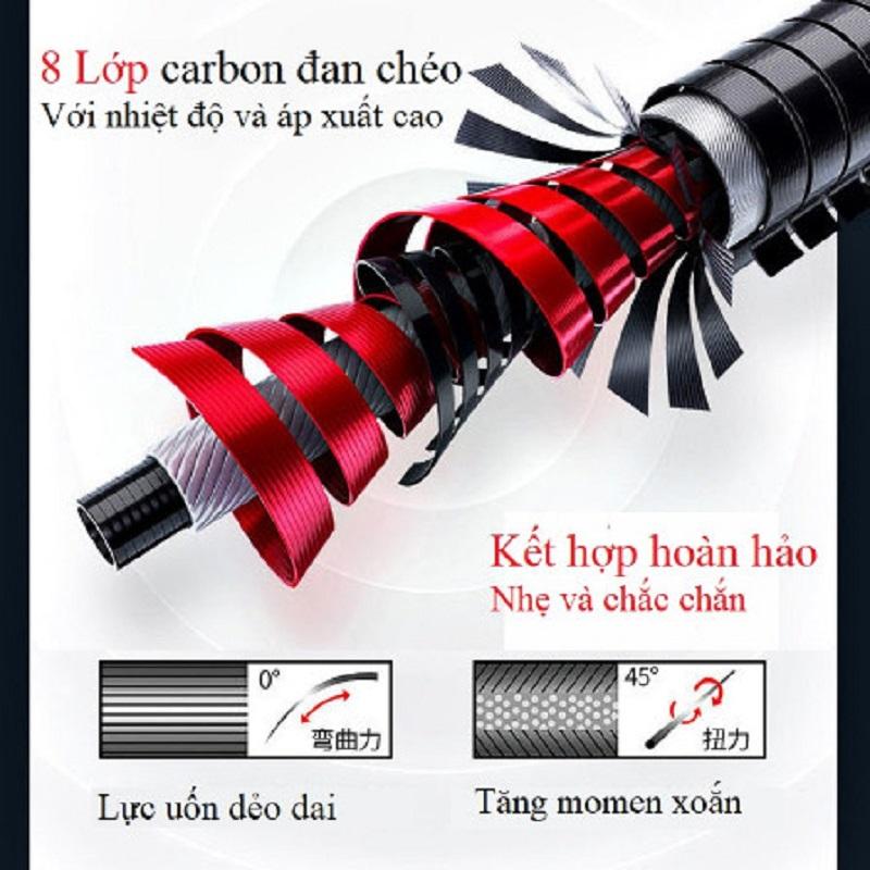 Cần Câu Tay Bạch Kinh Thiên Cam 6H,8H,10H full carbon cao cấp CT16 - Sanami Fishing