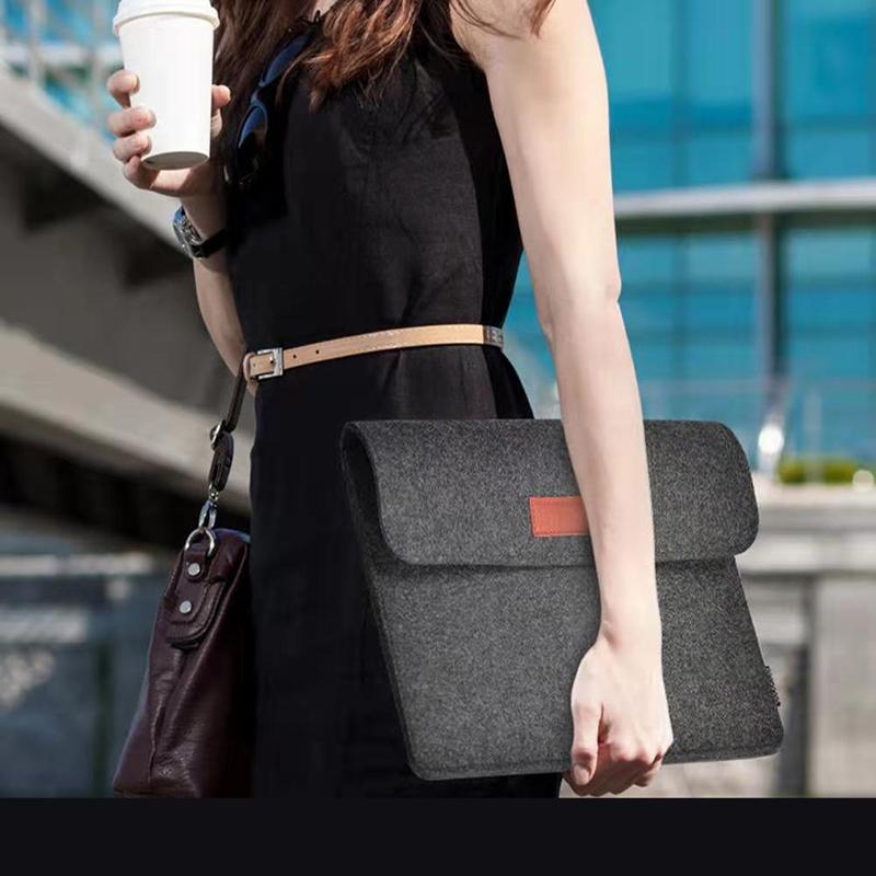 Laptop Cảm Thấy Tay Túi Cho Apple Macbook Air Pro Retina 11 12 13 13.3 15 15.4 15.6 16 Inch Cho mạc M1 Chip Air Pro 13 13.3 Ốp Lưng