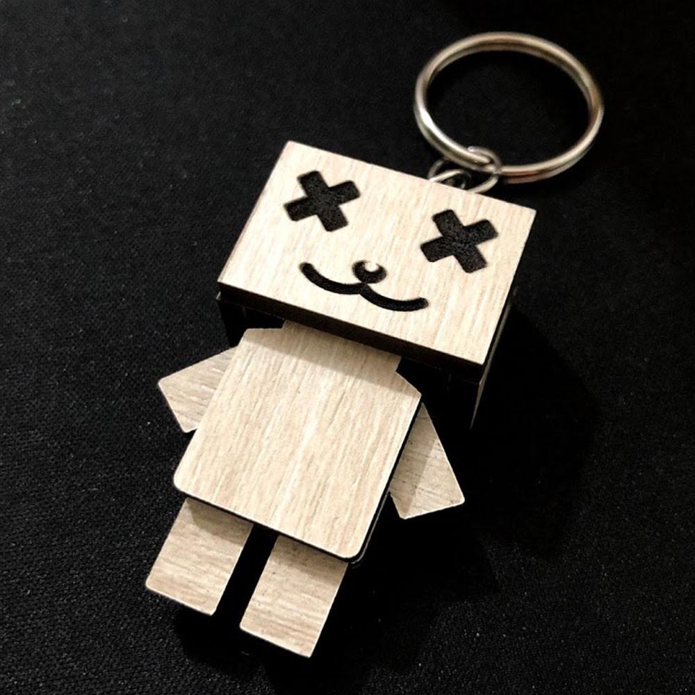 Móc khóa Danbo người gỗ siêu dễ thương