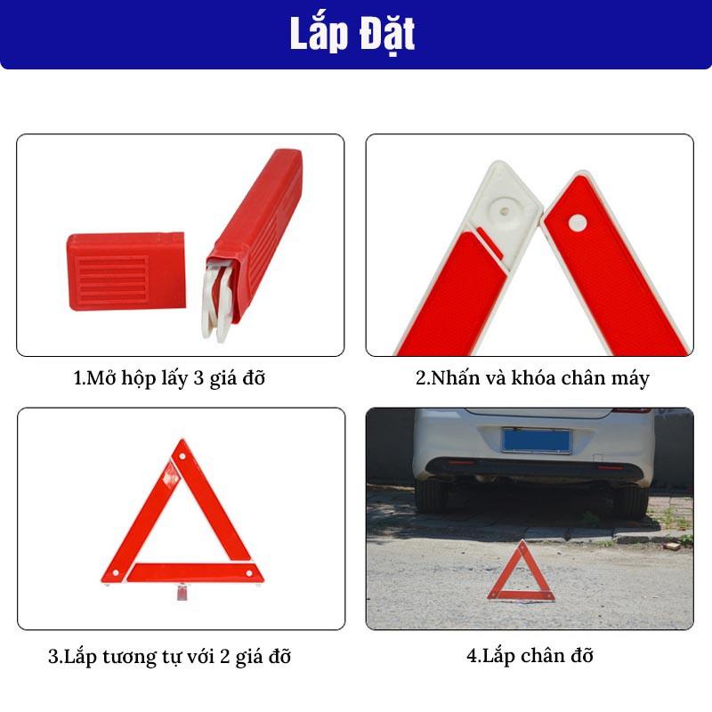 Biển Cảnh Báo Nguy Hiểm Tam Giác Phản Quang Cho Xe Hơi