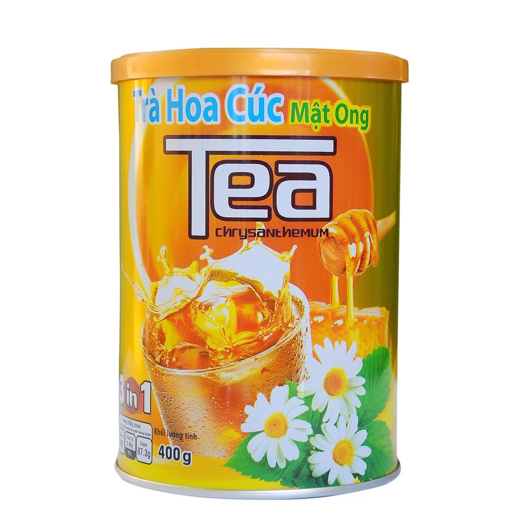 Trà hoa cúc mật ong Thanh Bình - Lon 400g, tốt cho bà bầu, lợi sữa, giảm cân, thanh lọc, đẹp da, tăng cường đề kháng