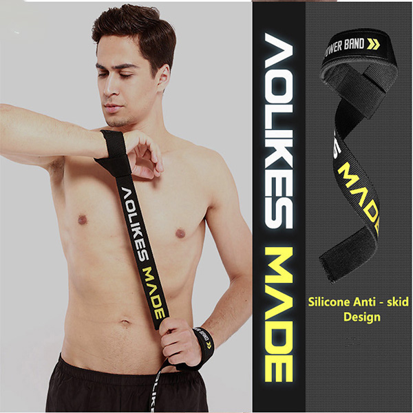 Dây Kéo Lưng Trợ Lực Cổ Tay Tập GYM Lifting Straps Aolikes AL-7637 (1 đôi)