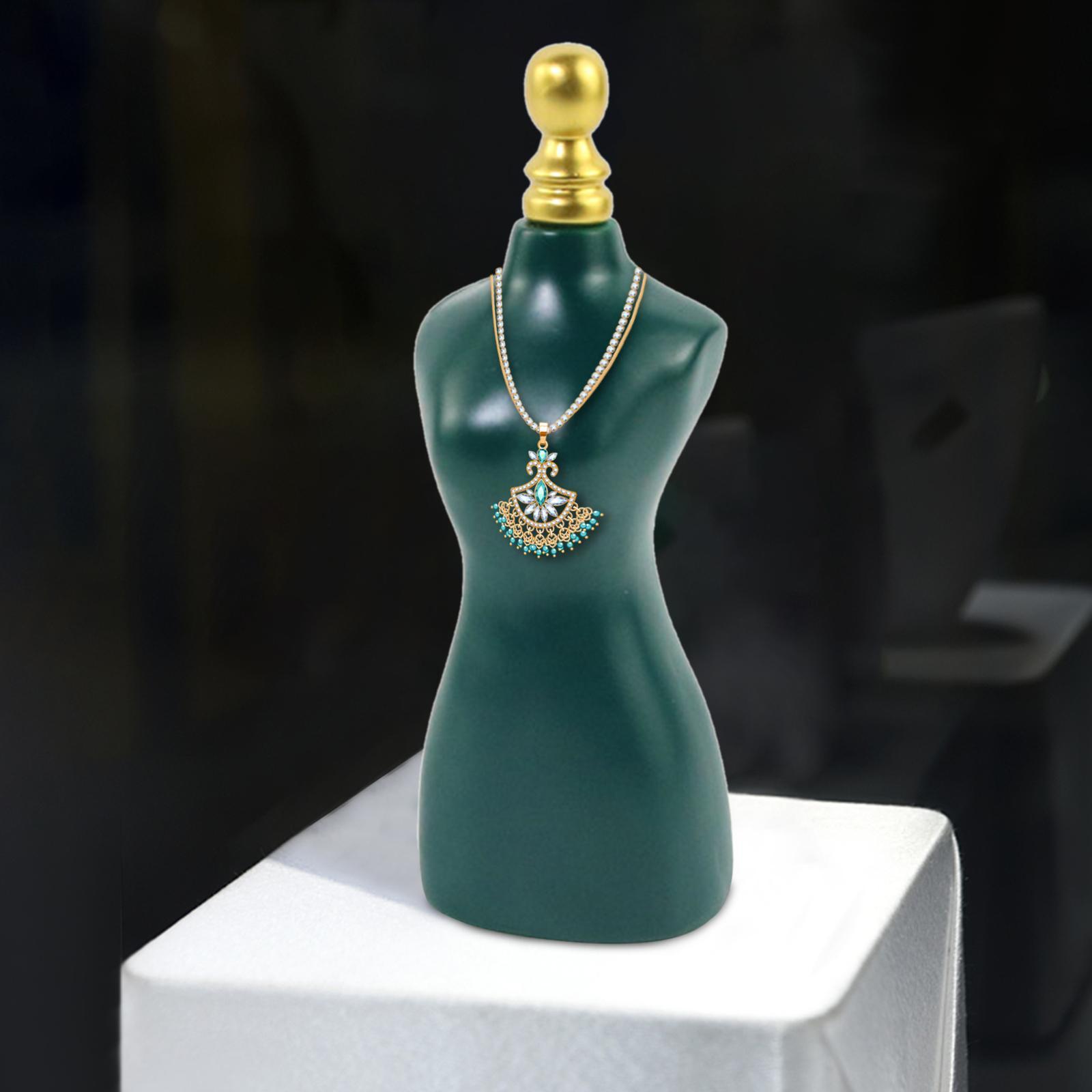 Resin Necklace Chain Jewelry Display Holder Stand, Mannequin Jewelry Display Bust ,Hanging Jewelry Organizer, Decorative Storage