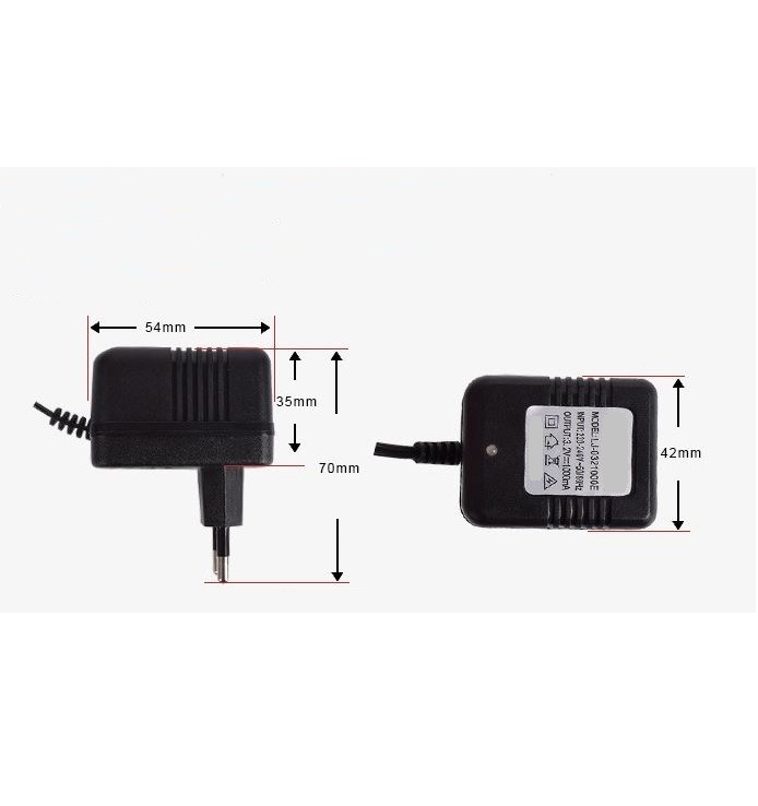 Củ sạc pin 9.6V dung lượng 1000mAhchân cắm SM6P