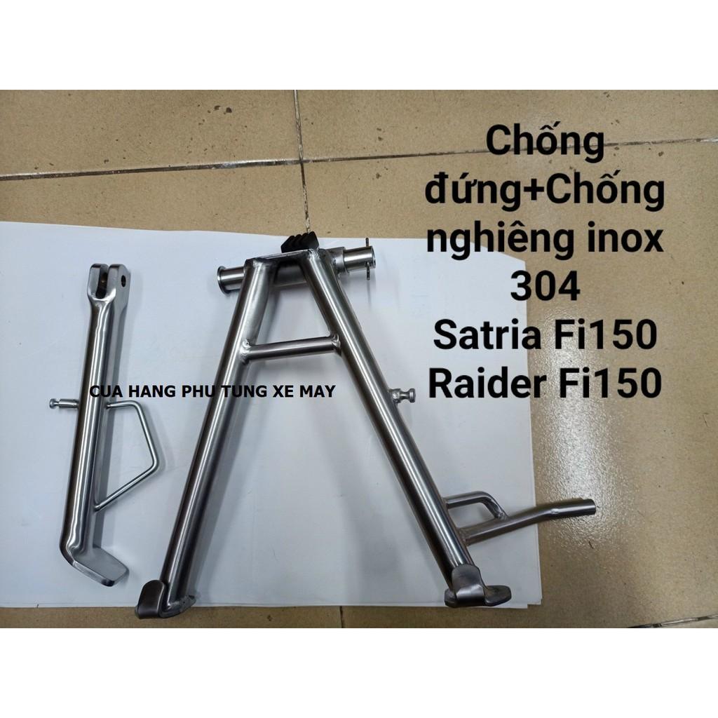 BỘ CHỐNG ĐỨNG + CHỐNG NGHIÊNG INOX 304 dành cho xe RAIDER FI - SATRIA