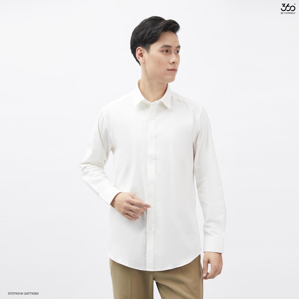 Áo sơ mi dài tay cổ bẻ thương hiệu thời trang nam 360Boutique chất liệu cotton - STDTK319