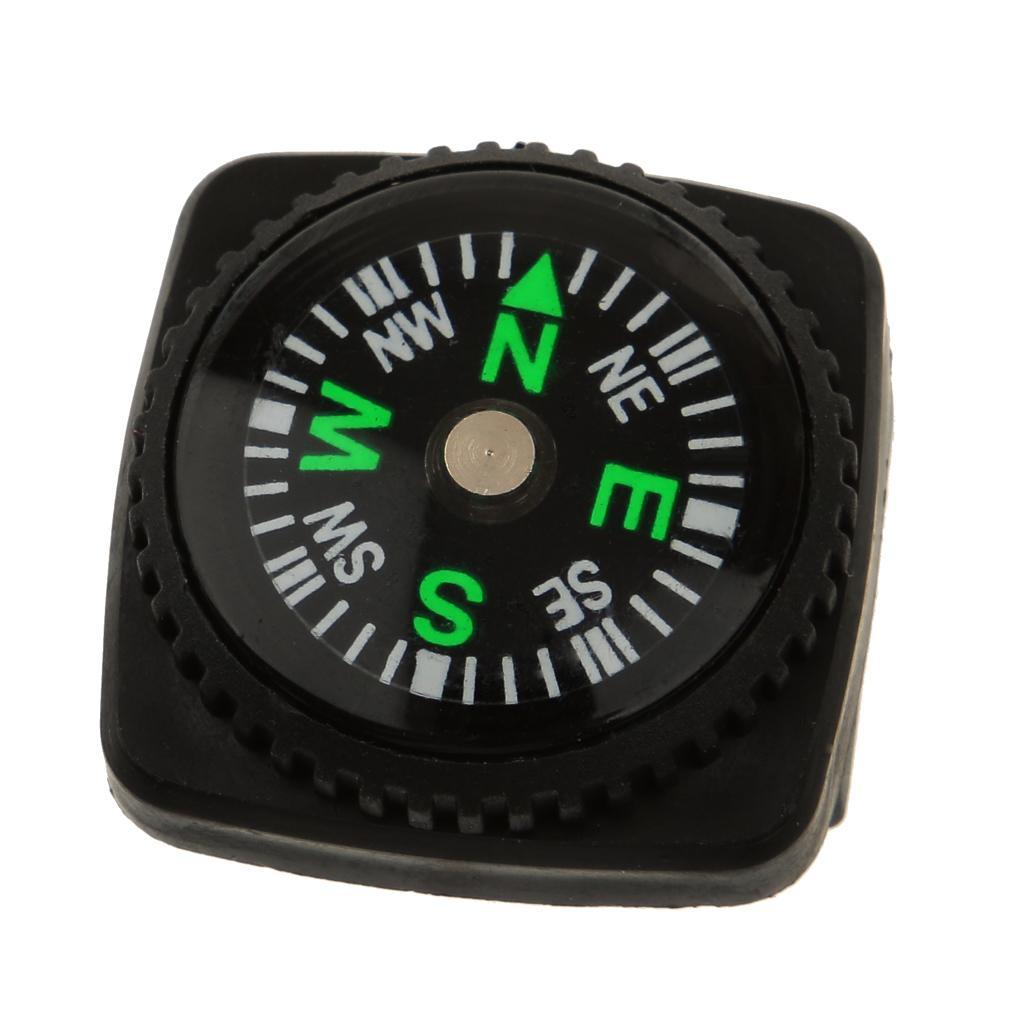 2Pcs Pocket Camping Hiking Compasses for Watch Band Strap Survival Tool