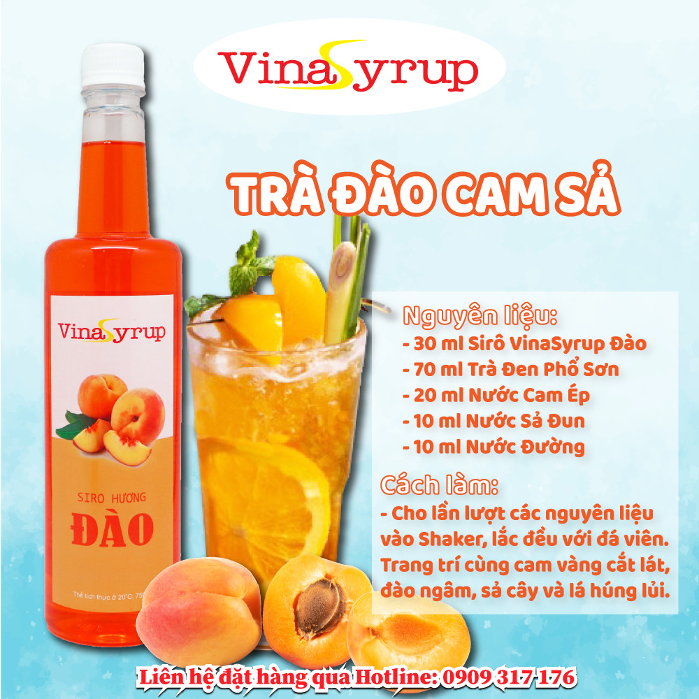 Siro Đào VinaSyrup  750ml