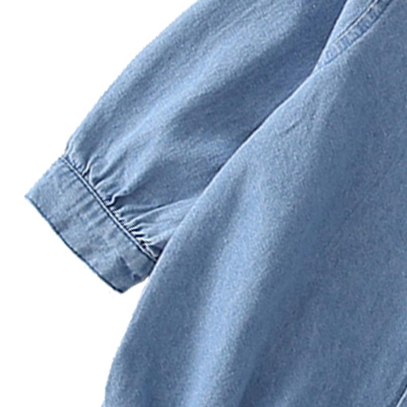 Dễ Thương Denim Bé Gái Bodysuits Bé Sơ Sinh Quần Áo Cho Bé Gái Sơ Sinh Mùa Thu Cơ Thể Phù Hợp Cho Bé Từ 0-24M Jumpsuit