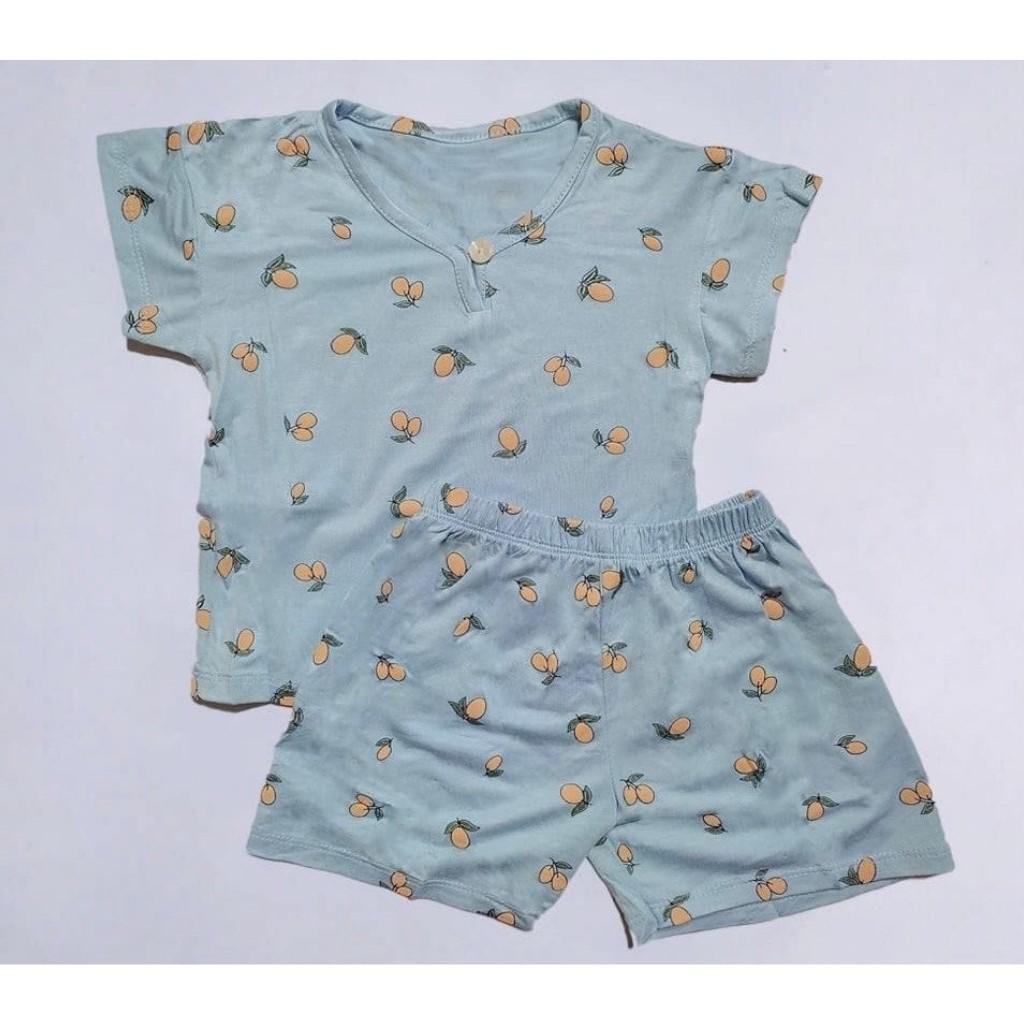 Bộ Cộc Tay Cho Bé FREE SHIP Bộ Minky Mom Cộc Tay Trái Xoài cho bé trai bé gái, chất thun lạnh cao cấp siêu mềm mát