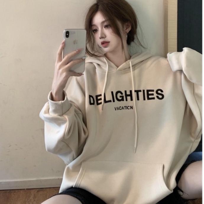 Áo khoác mỉ nam nữ,Áo sweater hoodie nam nữ from rộng unisex H5
