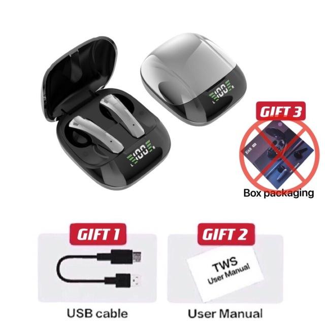TWS Fone Bluetooth 5.0-Tương Thích Tai Nghe Âm Thanh Nổi Trò Chơi Thể Thao Chống Thấm Nước Auriculares Không Dây Tai Nghe Có Mic Dành Cho Điện Thoại