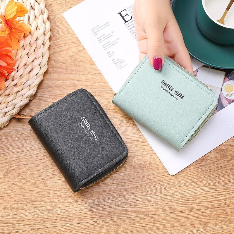 Ví nữ ngắn mini cầm tay bỏ túi nhỏ gọn đựng tiền nhiều ngăn giá rẻ thời trang Hàn Quốc dễ thương LUKADO VN27