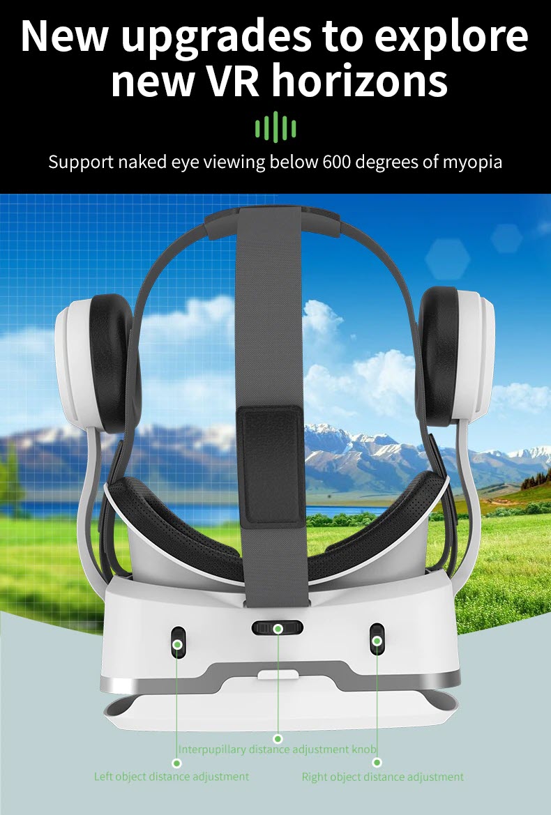 Bản Nâng Cấp VR Shinecon SC-G15E Kính Thực Tế Ảo Xem Film 3D Kèm Tai Nghe Stereo Dùng Cho Điện Thoại Từ 4.7 - 7 Inches - Hàng Chính Hãng