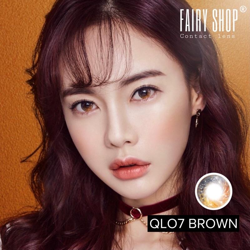 Kính Áp Tròng Qlo7 Brown 14.0mm - Kính Áp Tròng FAIRY SHOP CONTACT LENS