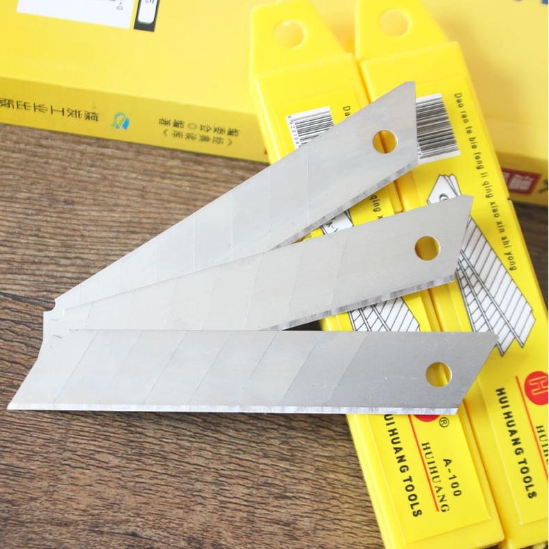 Hộp 10 chiếc Lưỡi dao rọc giấy/ dao cắt giấy sắc bén loại dày đẹp Duashop