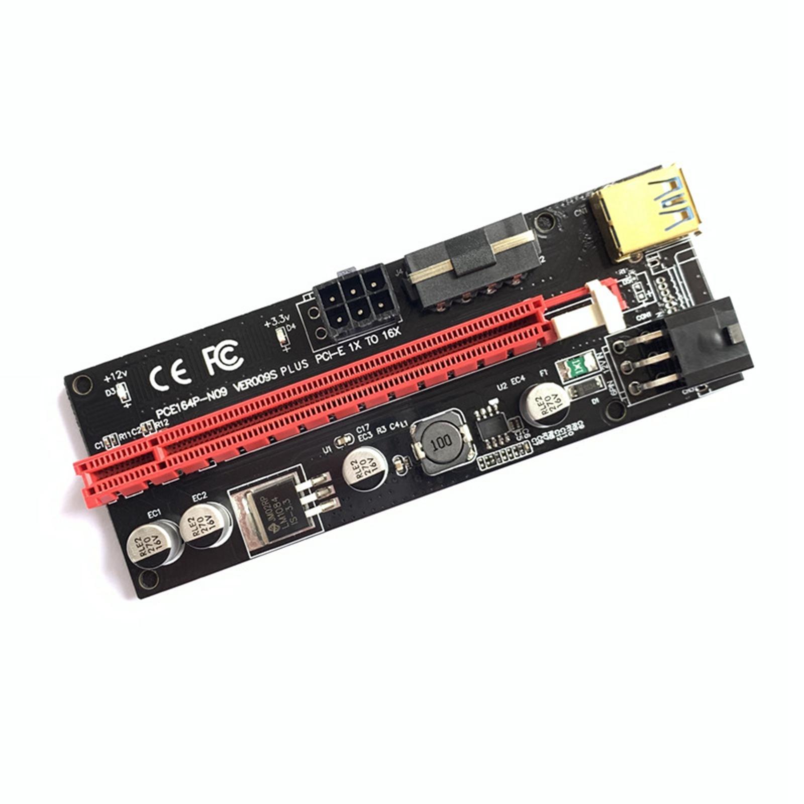 PCIe Riser Adapter Extender  1X-16x USB 3.0 Data Cable