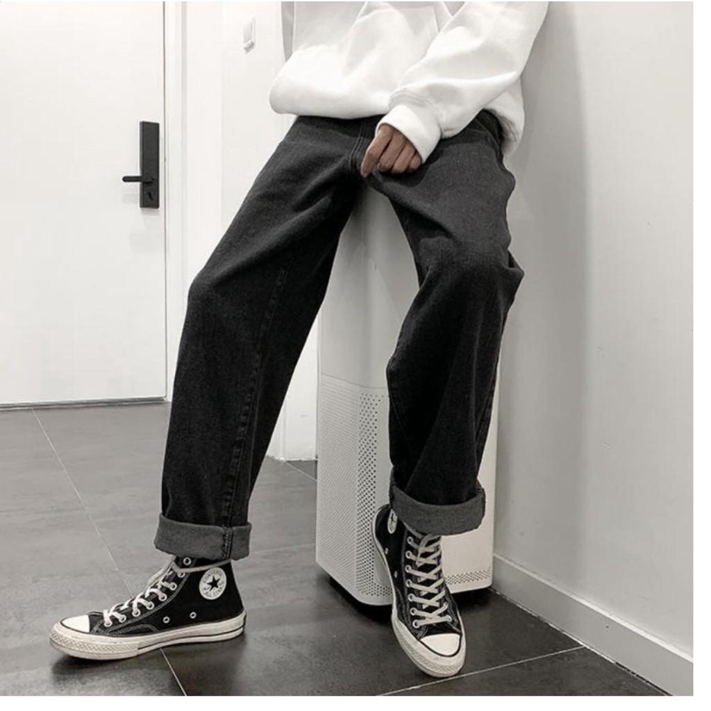 Được Kiểm Hàng TrướcQuần Baggy jean basic ống xuôngHÀNG SIÊU CẤP