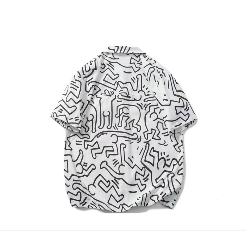 ÁO SƠ MI UNISEX HỌA TIẾT NAM NỮ