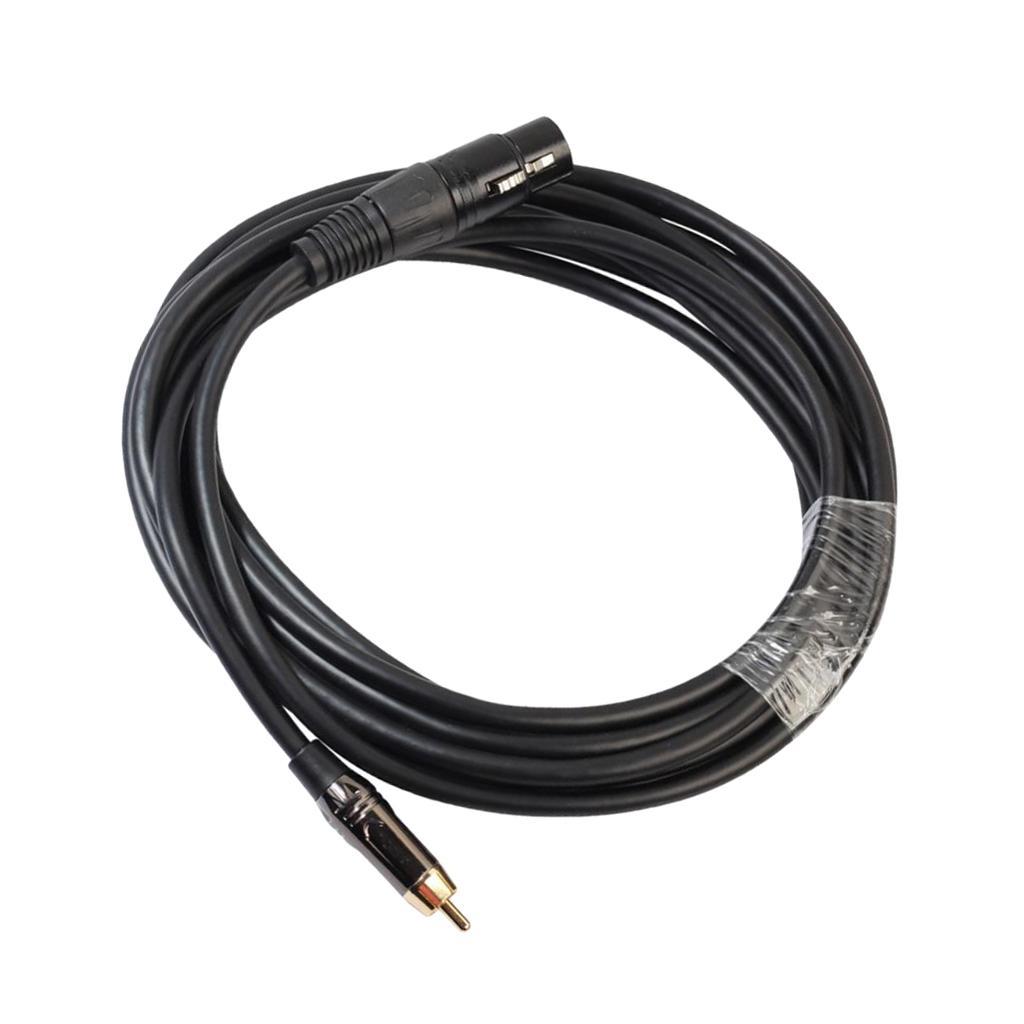 RCA Male to XLR Female Audio Cable Microphone Adapter Wire