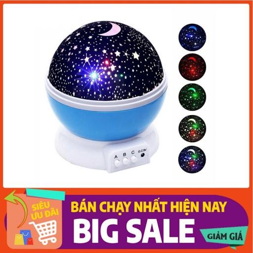 Đèn ngủ chiếu sao vũ trụ độc đáo xoay 360 độ, đèn ngủ chiếu sáng cực đẹp phát ra nhiều màu.