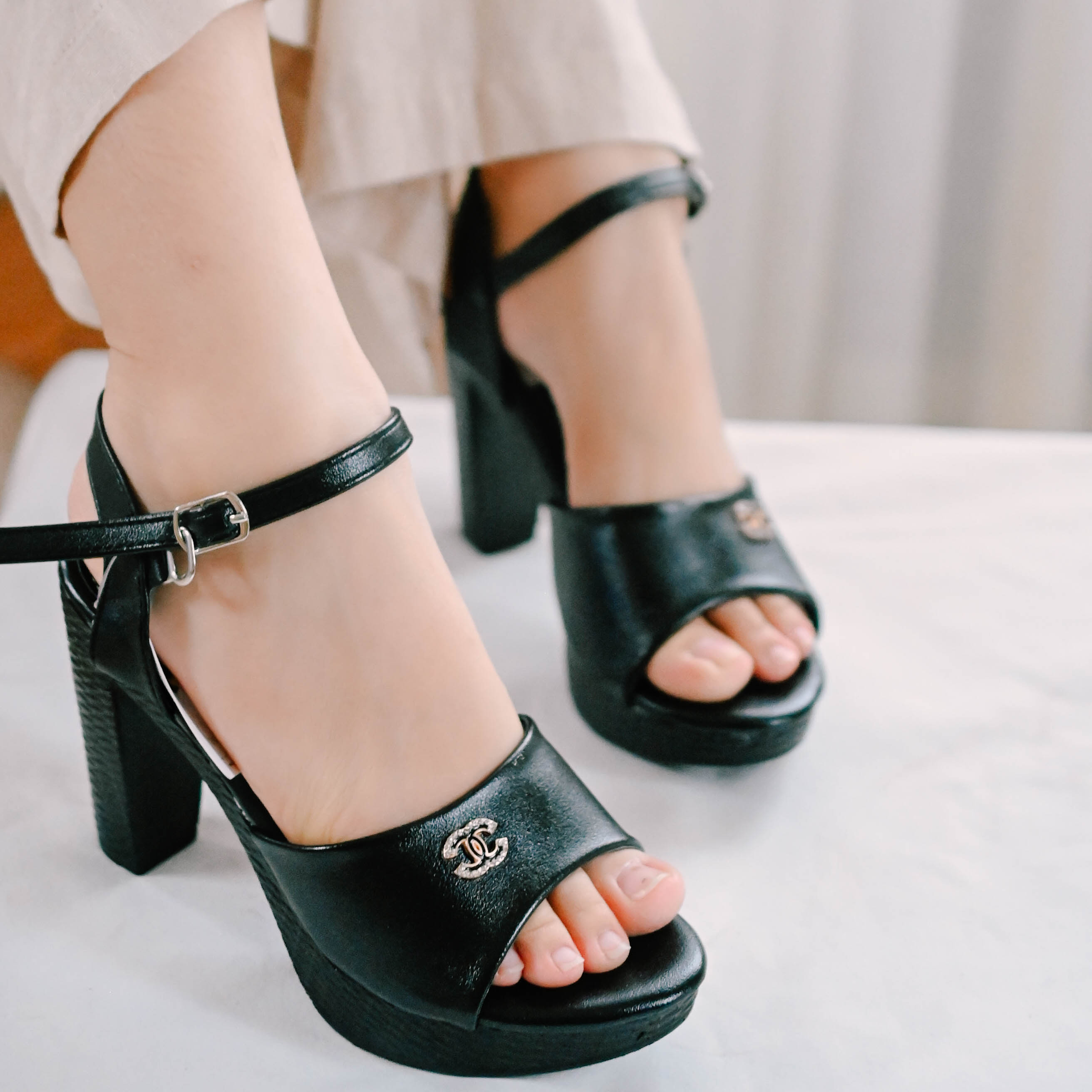 Sandal cao gót nữ đế 10F