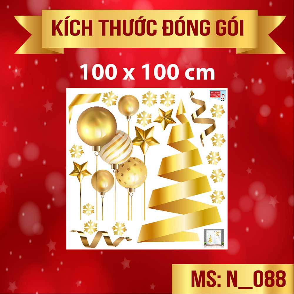 Combo số 45 sắc vàng trang trí noel 2021