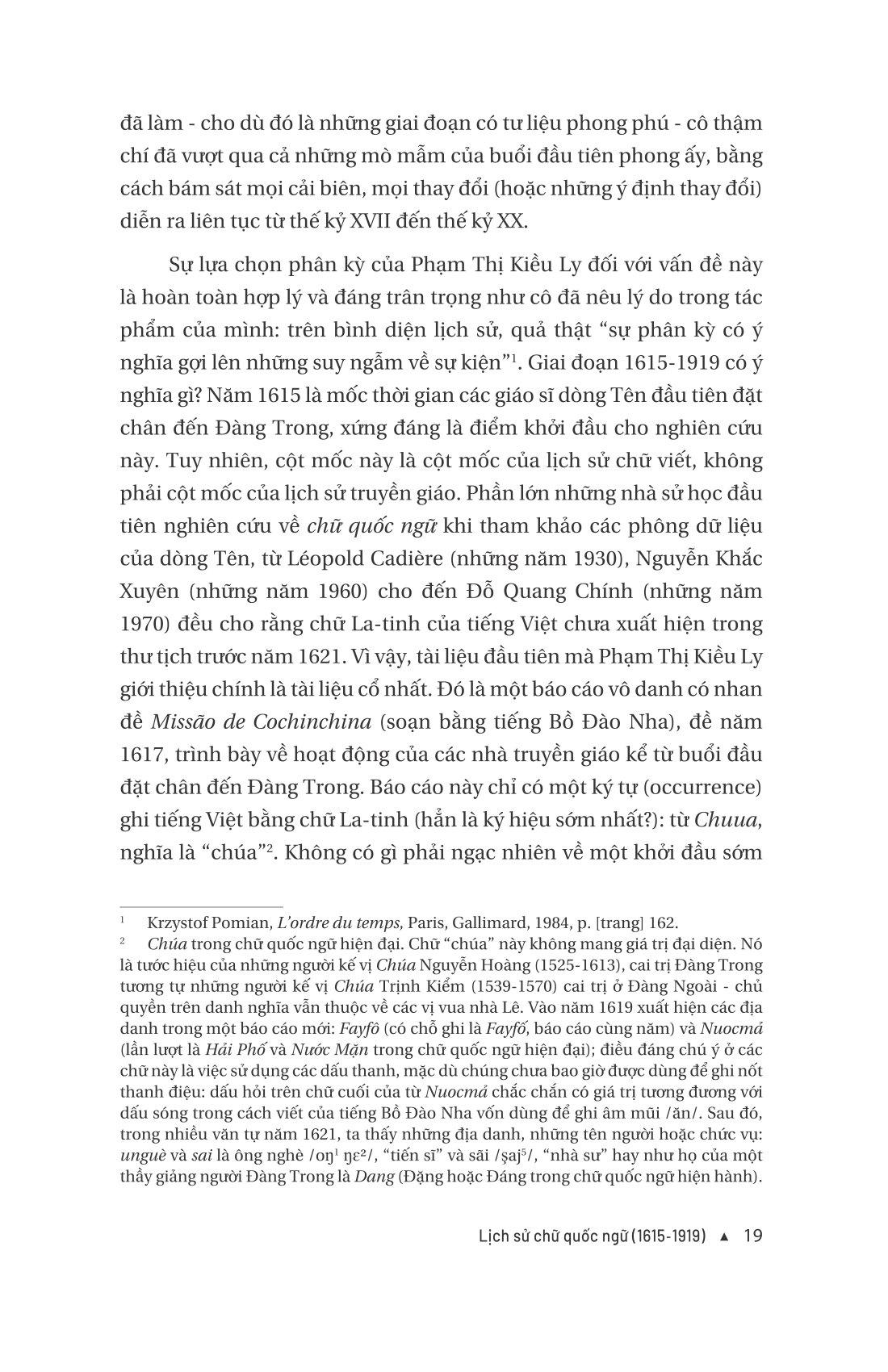Lịch Sử Chữ Quốc Ngữ 1615-1919