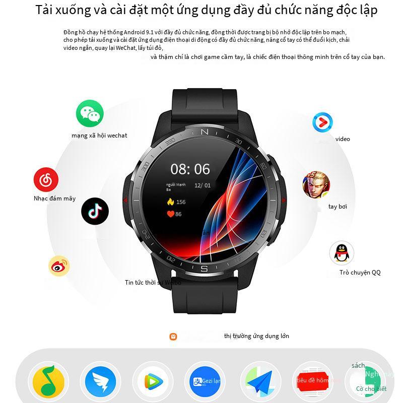Giao hàng nhanh đồng hồ thông minh thẻ 4G dual chip dual system CT08 full Netcom đồng hồ thể thao thông minh đa năng cho học sinh cấp 3