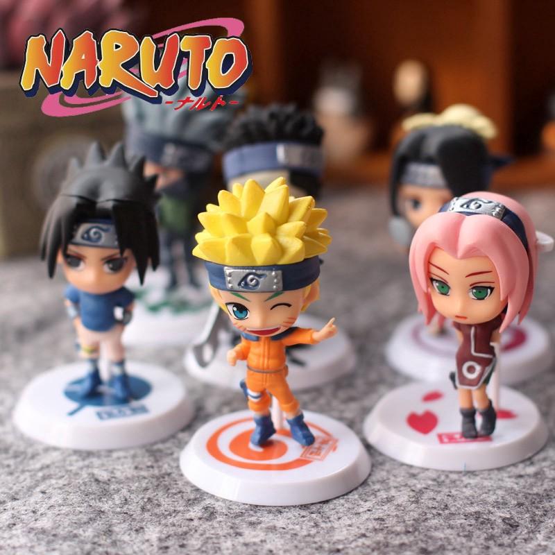 Mô Hình Naruto Chibi Phim Hoạt Hình, Đồ Chơi Mô Hình Chất Liệu PVC Bền Đẹp