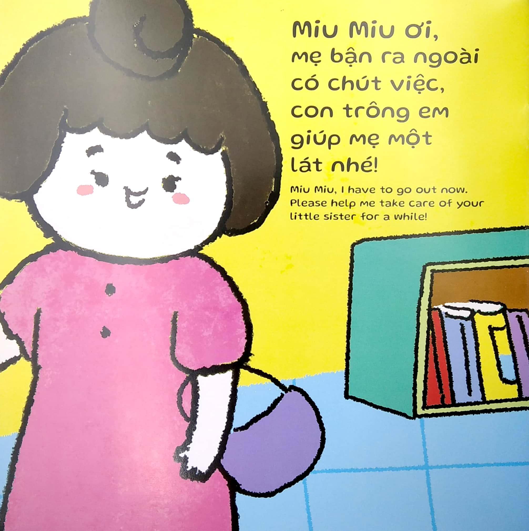 Sách Ehon Miu Miu Tự Lập Phần 2 Song Ngữ - Trông Em