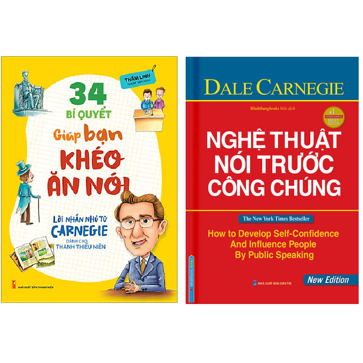 Combo Nghệ Thuật Nói Trước Công Chúng (Bìa Cứng)+34 Bí Quyết Giúp Bạn Khéo Ăn Nói