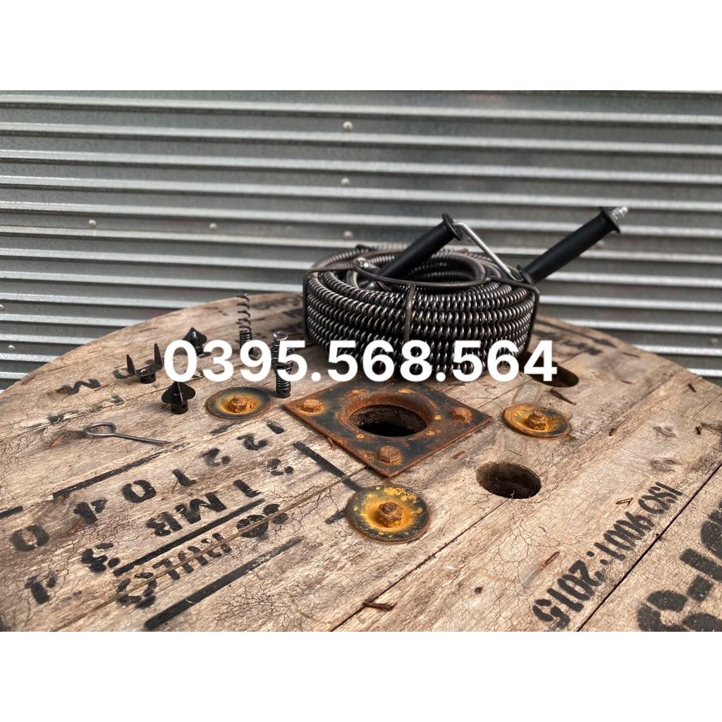 18M dây thông cống + 6 đầu thông+ tay quay