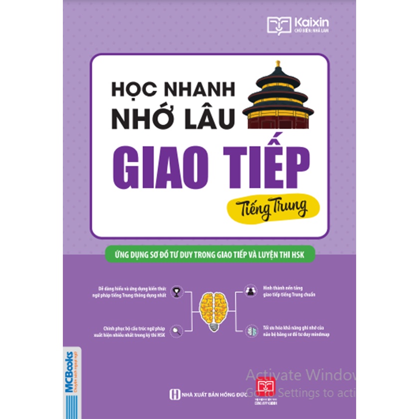 Sách - Học Nhanh Nhớ Lâu Ngữ Pháp Tiếng Trung Thông Dụng - Ứng Dụng Sơ Đồ Tư Duy Trong Giao Tiếp Và Luyện Thi HSK - MC